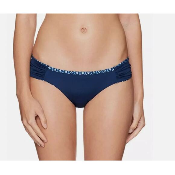 Lucky Brand Nomad Ikat Reversible Side Sash Hipster Bikini Bottom NWT Size Small - Picture 6 of 9